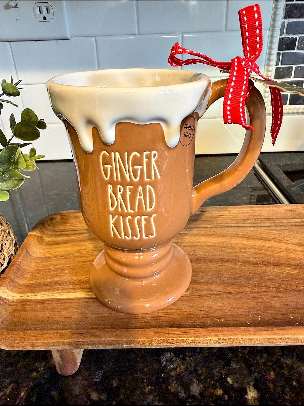 NEW Rae Dunn ‘Gingerbread Kisses’ Holiday Coffee Mug
